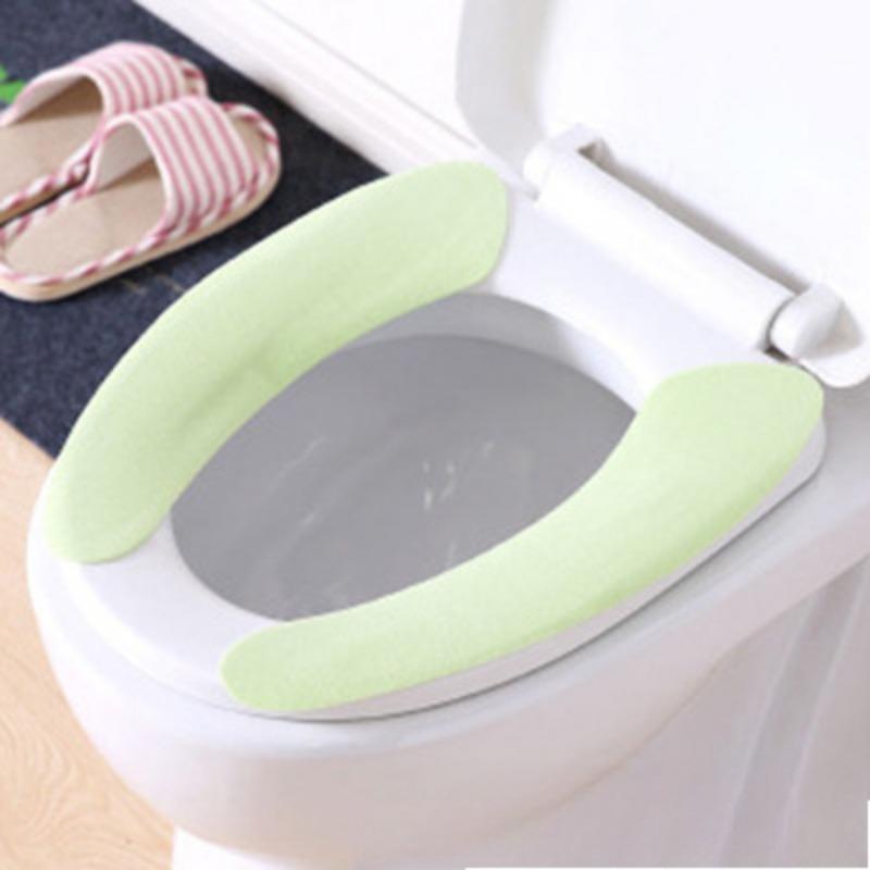 Adesivo Lavabile Universale Adesivo per WC Caldo e Ispessito Elettrostatico Cuscino per Sedile WC e Cuscino per Sedile WC