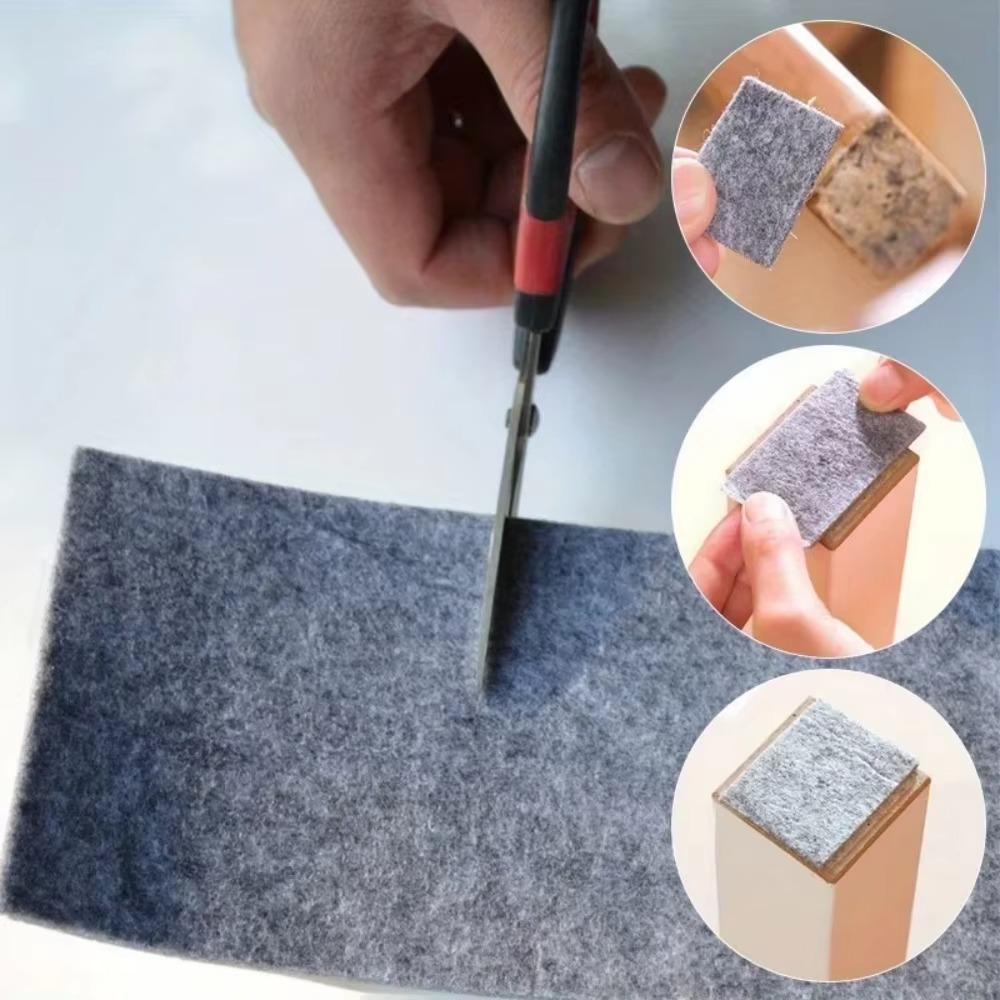 2/4m Self-Adhesive Furniture Pad Wear-Resistant Non-Slip Chair Pad  For Furniture Legs