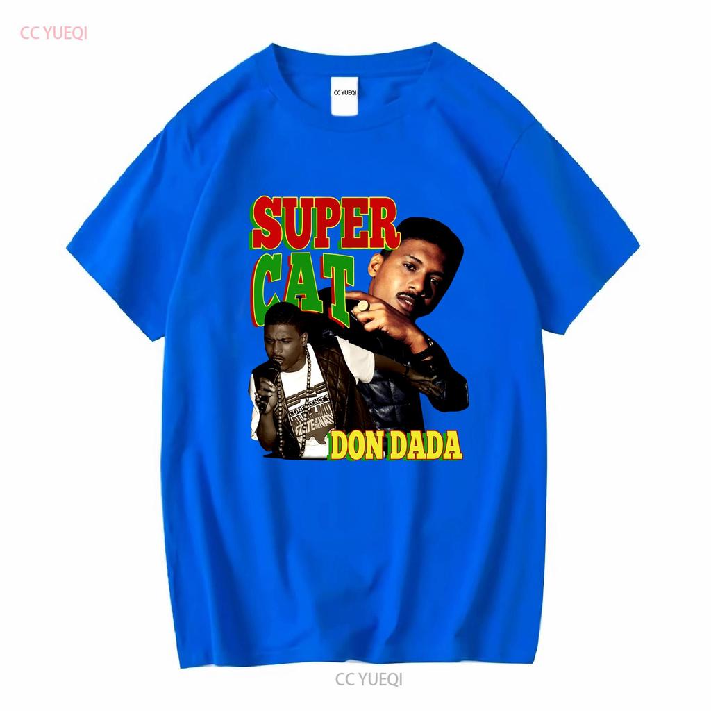 Super Cat Don Dada T-Shirt 90er Hip Hop Dancehall Reggae Dub Ska Plattenlabel Jamaika Studio One lange oder kurze Ärmel Vintage