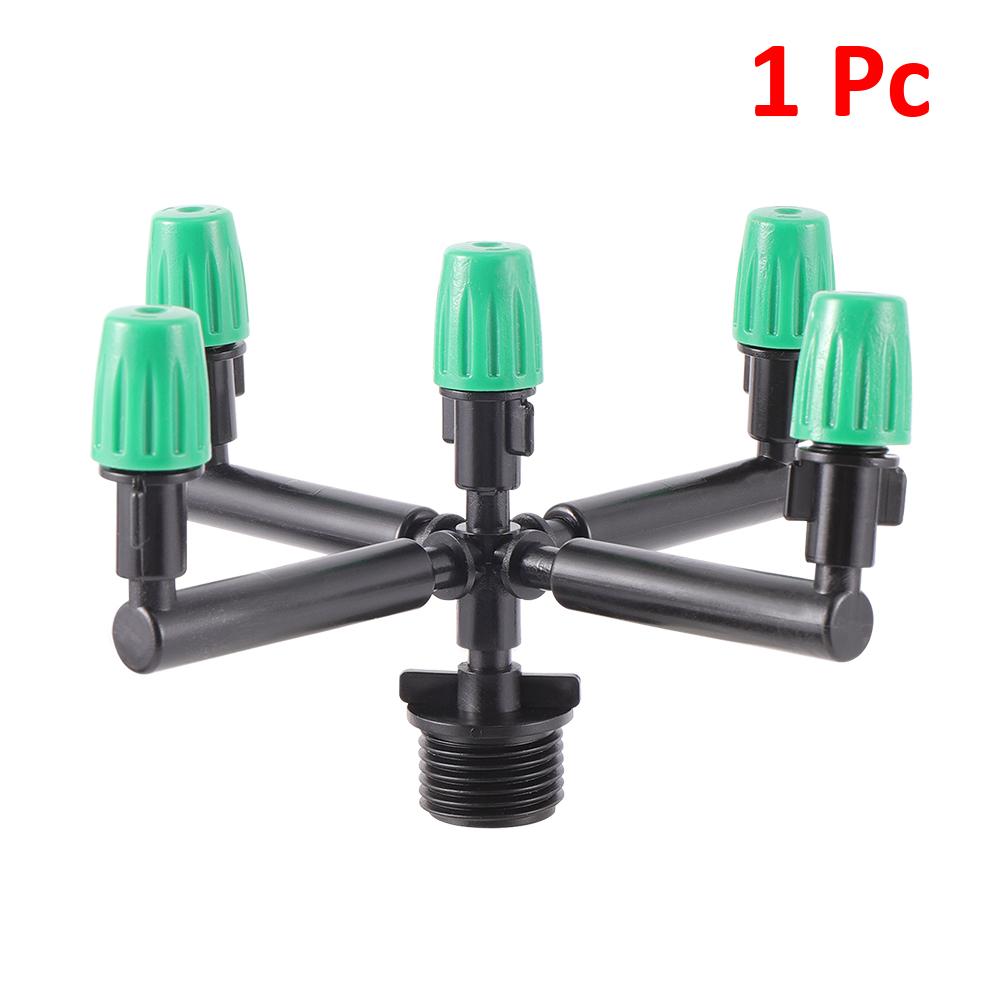 

Garden Irrigation Misting System Watering Atomizing Sprayer 5-Way Wide Range Atomization Fogger Nozzle Cooling Humidify Supplies