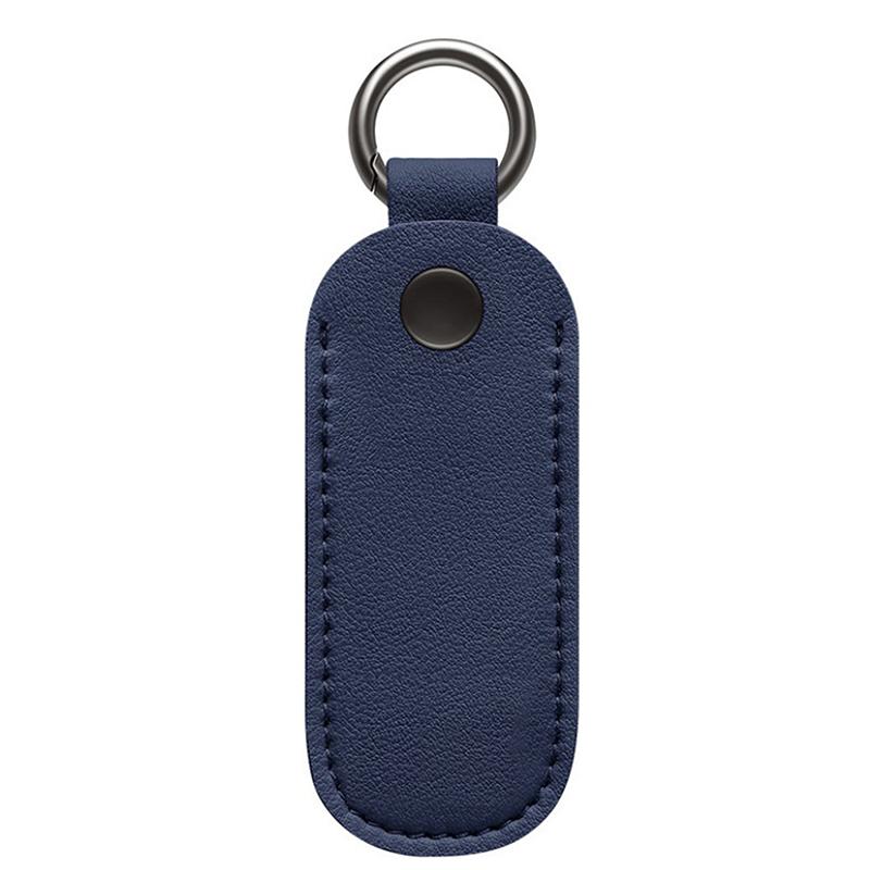 Leather U Disk Pouch Key Ring Holder Usb Flash Drive Storage Bag Pendrive Protective Cover Memory Stick Case