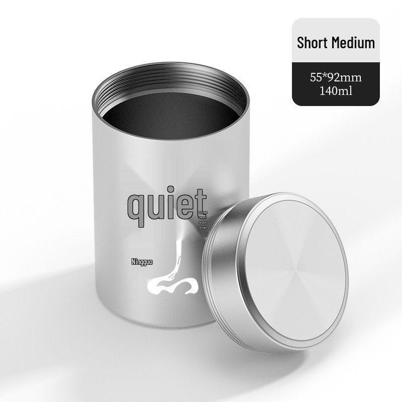 Portable Mini Tea Storage Tin - Sealed Travel Canister for Tea Leaves