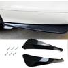 2PCS Universal Rear Diffuser Car Spoiler, Rear Bumper Lip Canard Diffuser Body Spoilers Black Lip Side Skirt Spoiler Splitter Wrap Angle Protector