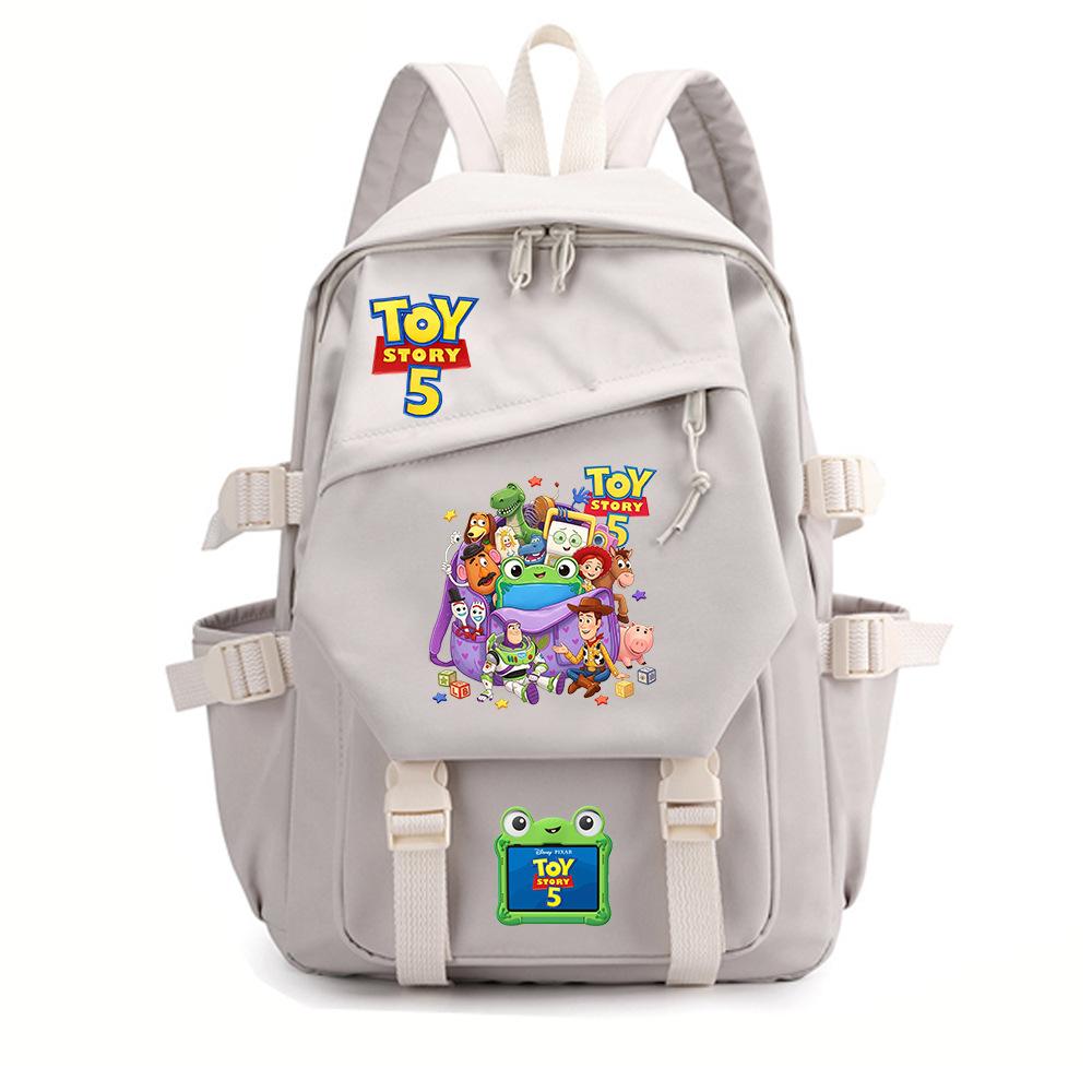 Toy Story 5 Print Backpack, Teenager Student Trendy Bookbag for Boys Girls, Lightweight Durable Large Capacity