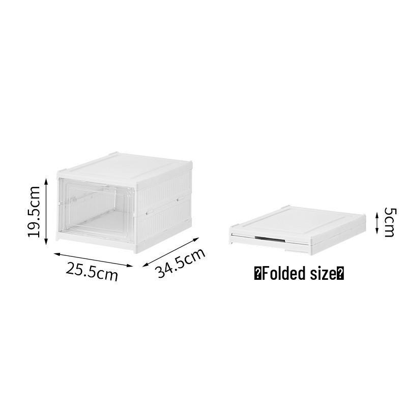 Transparent Multi-Layer Shoe Storage Box with Dustproof Side-Opening Drawer