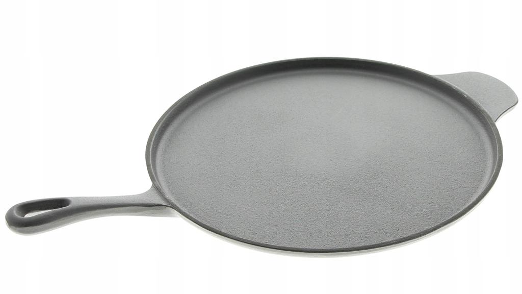 Gietijzeren Koekenpan 30 Cm Voor het Bakken van Pannenkoeken, Pizza's, Eieren, Omeletten, Giet
