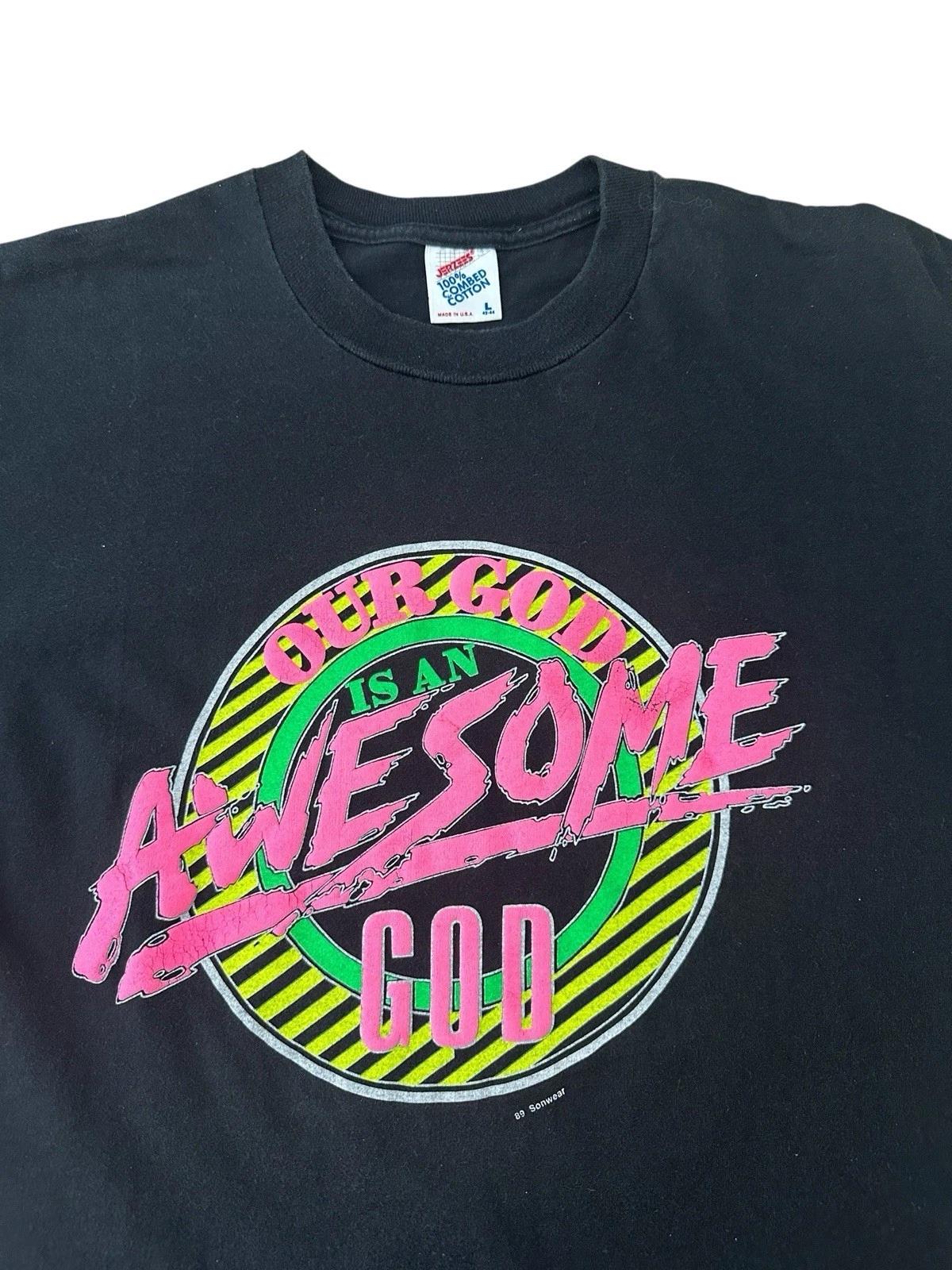 

Vintage Awesome God T-Shirt Men s Large Religion Jesus Allah M