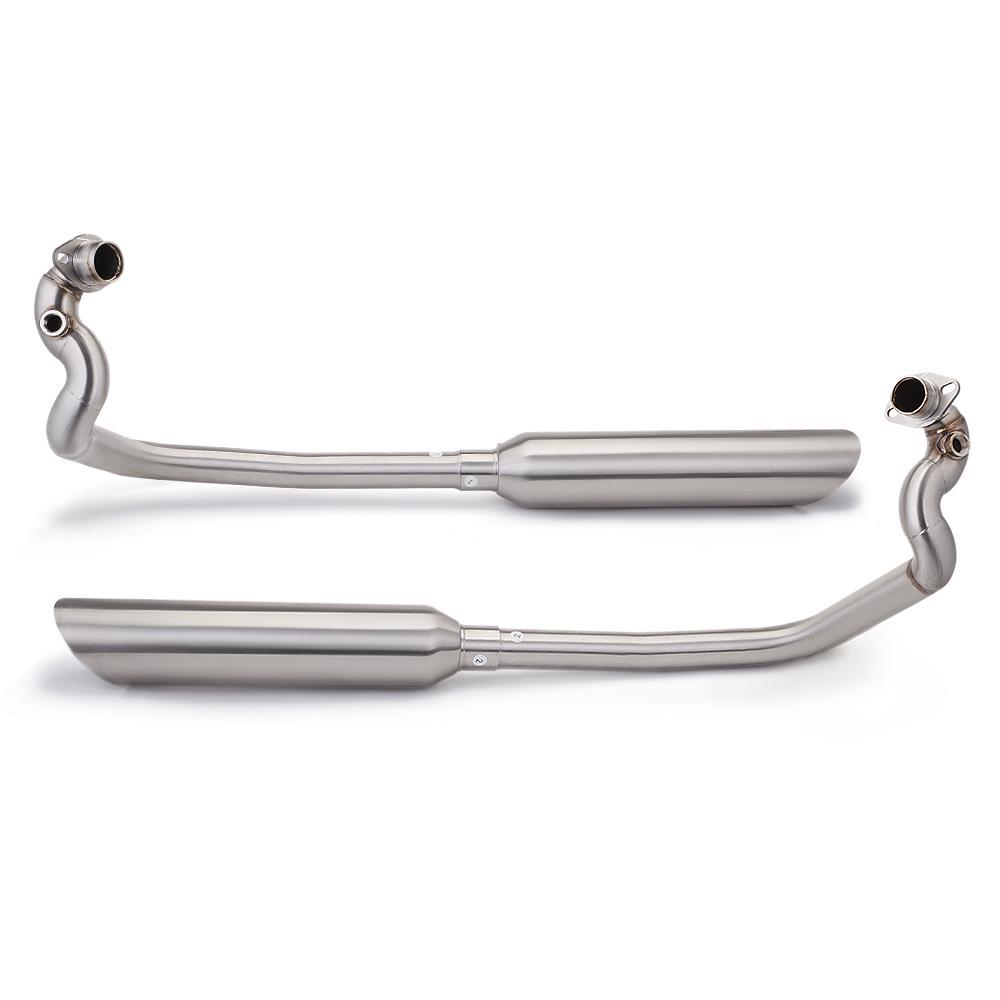 Motorcycle Cruiser Prince Hanwei YP500 Stainless Steel Full Exhaust System Modification
