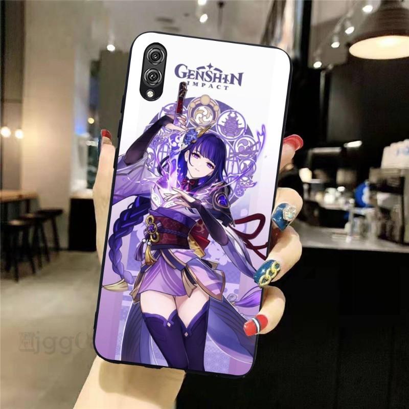 

Чехол для телефона Genshin Impact Raiden Shogun для Honor 70 50 20 7S X9 X8 X7 Magic 4 3 Pro, мягкий черный чехол для телефона Honor Magic 2