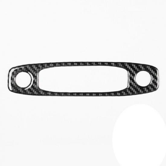 Carbon Fiber Interior Headlight Switch Cover Trim For Tesla Model 3/Y 2017-