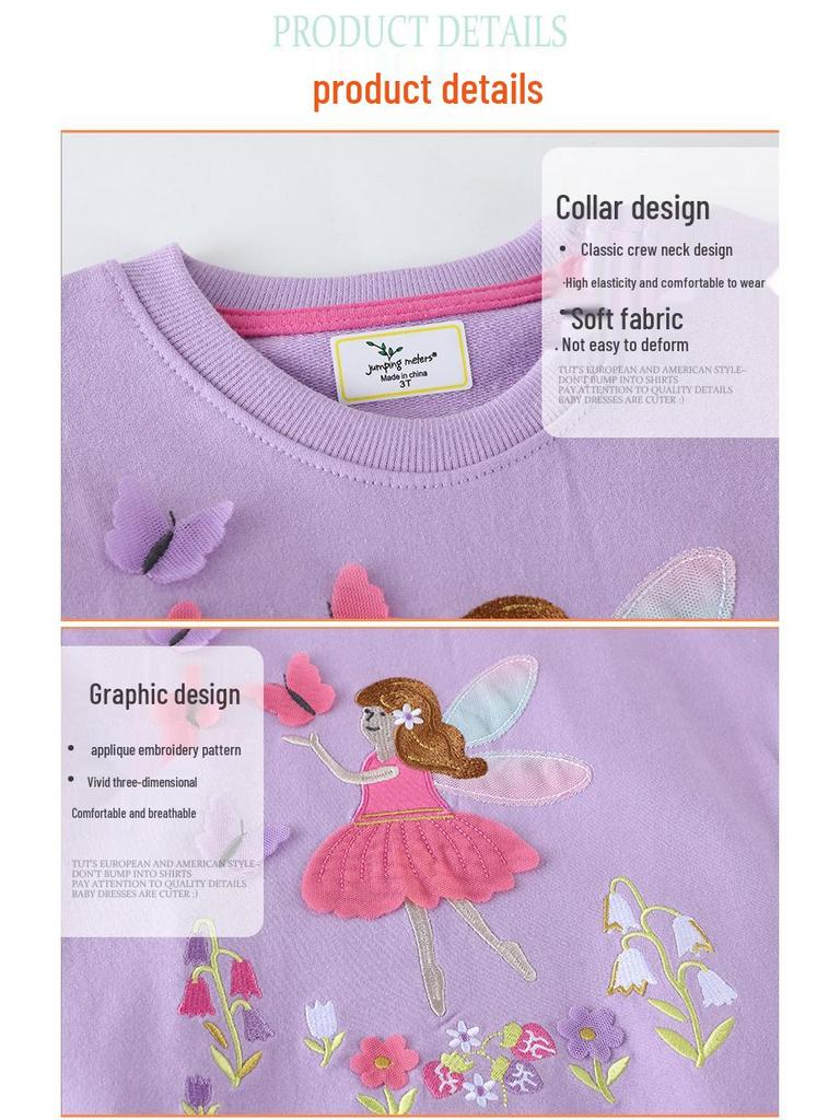 2025 Autumn Girls' Loose Long-Sleeve Sweatshirt - New Spring/Autumn Style