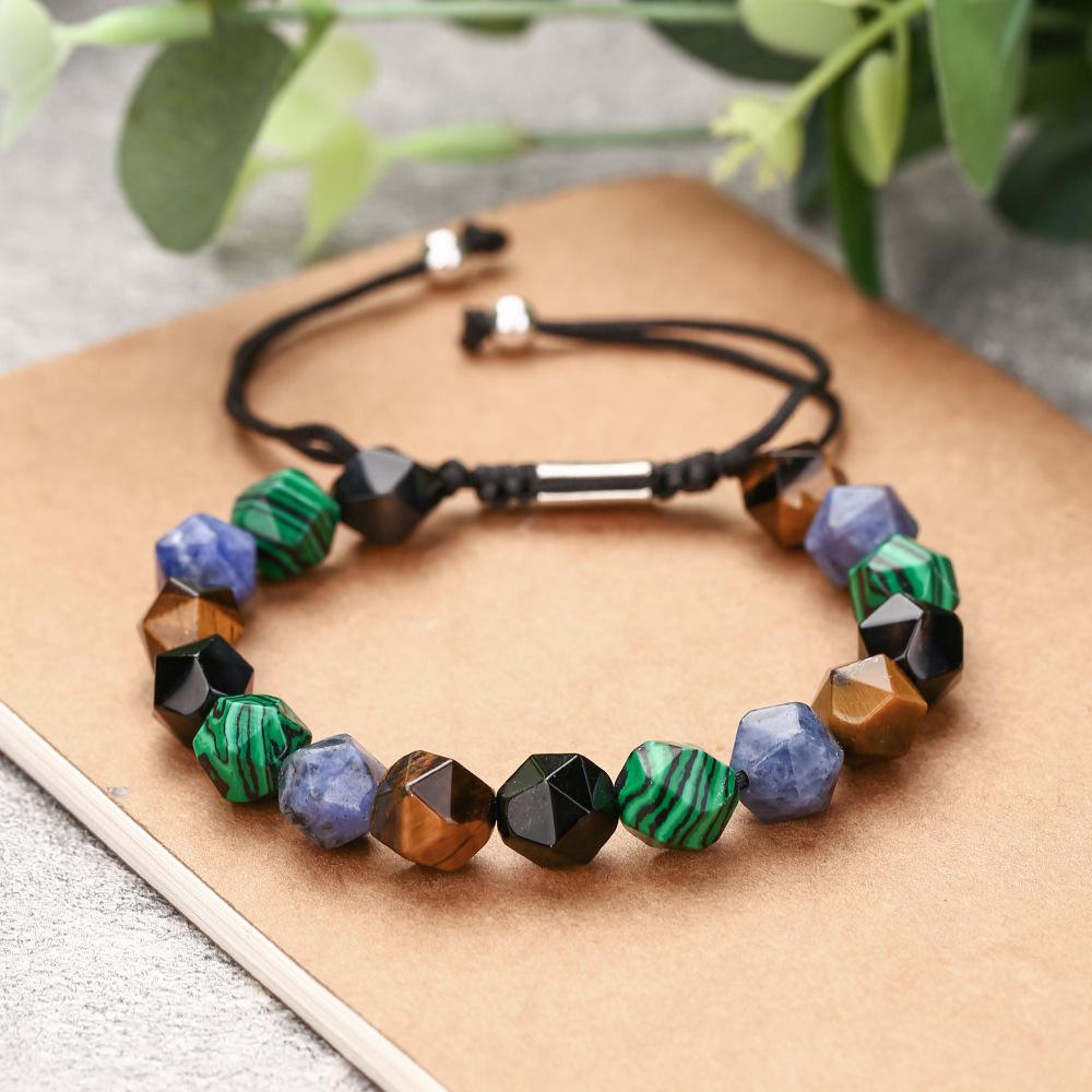 JYL TS Bracelet  Men's Volcanic Style Braided Design Fosters Stability