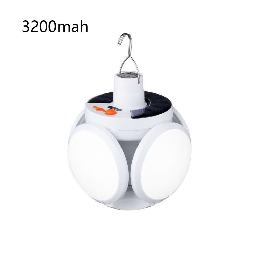 Folding Solar Camping Lantern Rechargeable Hanging LED Lamp Night Lighting Multifunctional Outdoor Emergency Lights Camping