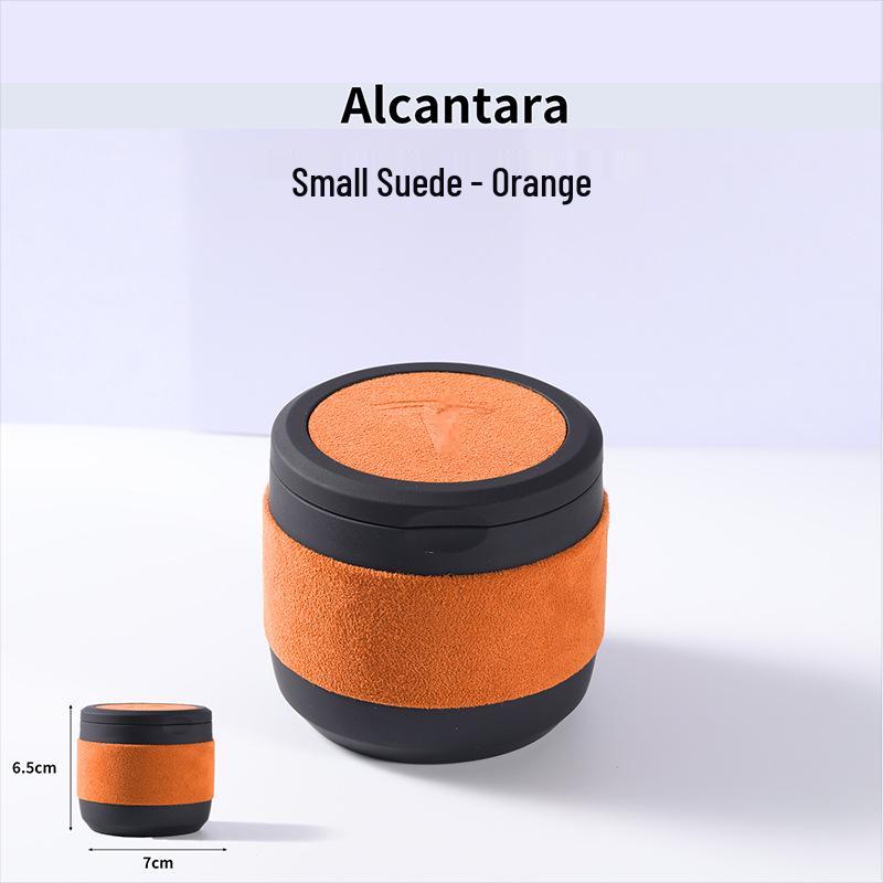 Tesla Model Y/3 Car Ashtray with Lid - Red Interior Decoration