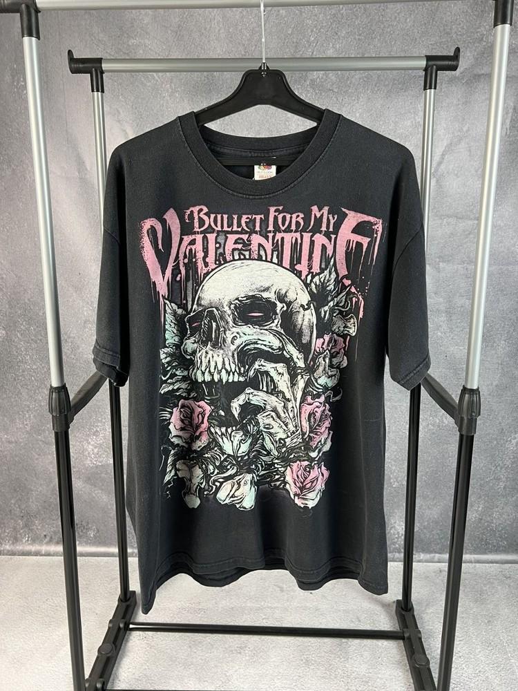 Vintage Bullet for My Valentine Rock Band Black Unisex Tshirt S5XL KH13168 M