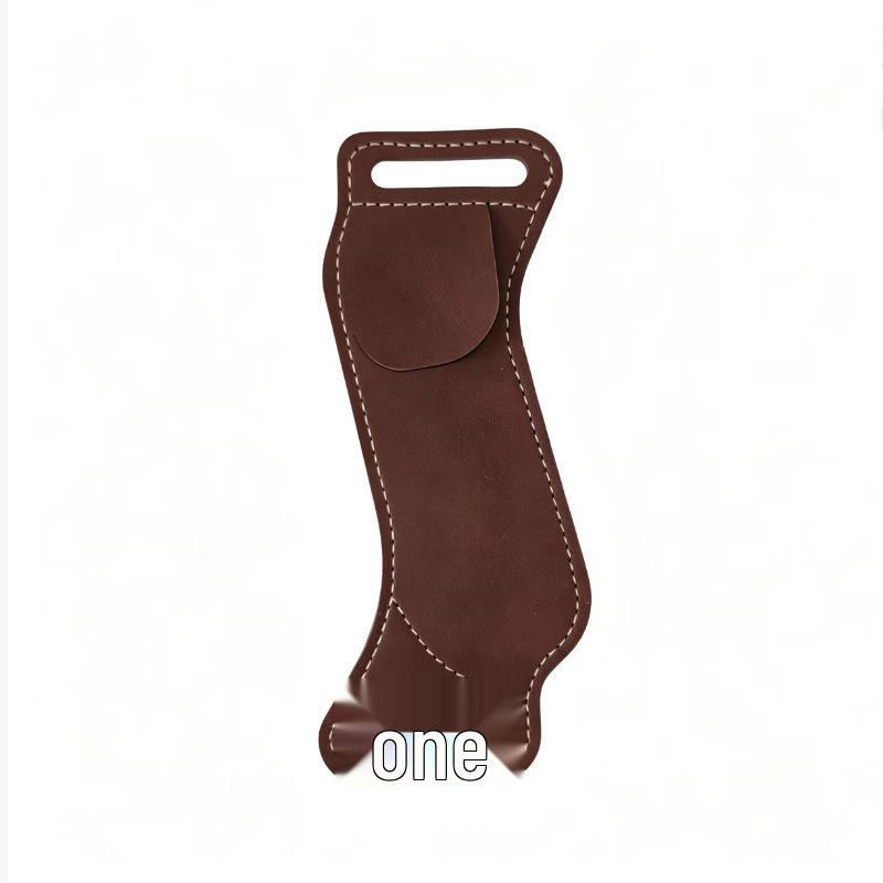 Outdoor Folding Knife Leather Sheath - Waist Hanging Holder for Small Knives