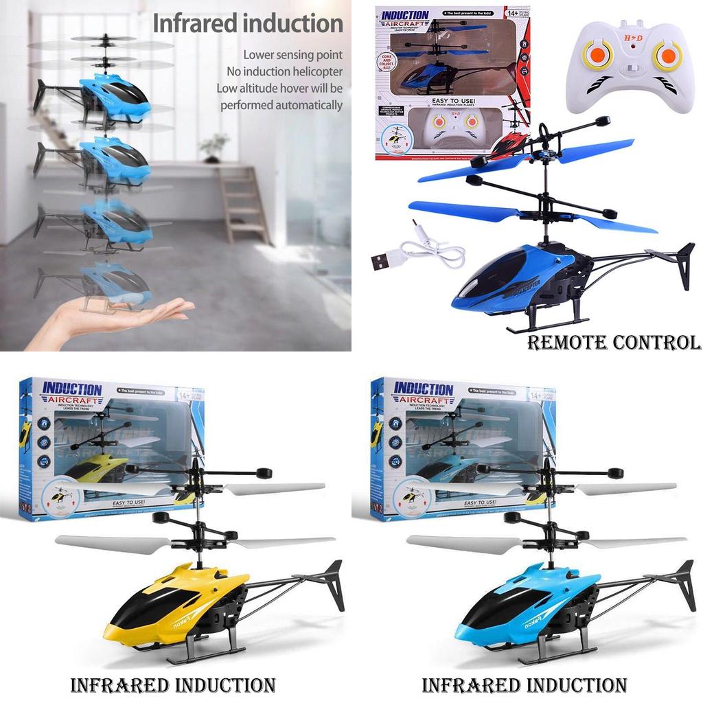 Usb Rechargeable Remote Control Infrared Induction Helicopter Hovering Aircraft Kid Xmas Gift