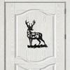 Metall Rentier Silhouette Wandkunst, Hirsch Ast Dekoration, Gartenstecker, Außen Hof Ornament, Weihnachtsgeschenk