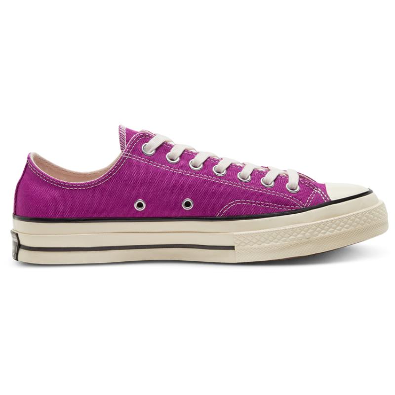 Converse 1970s Chuck 70 Trendy Comfortable Low-top Canvas Shoes Unisex Purple and White