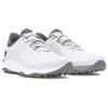 Under Armour Drive Pro Spikeless Golf Wide 'White Metallic Gun Metal' Sneakers 3026921-100