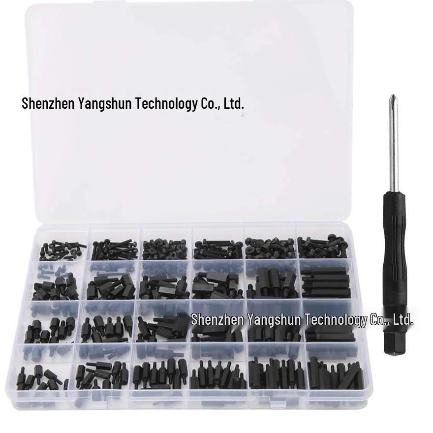 

360-Piece Boxed Set: External Hexagon Nylon Standoffs with M2-M3 Screws and Nuts