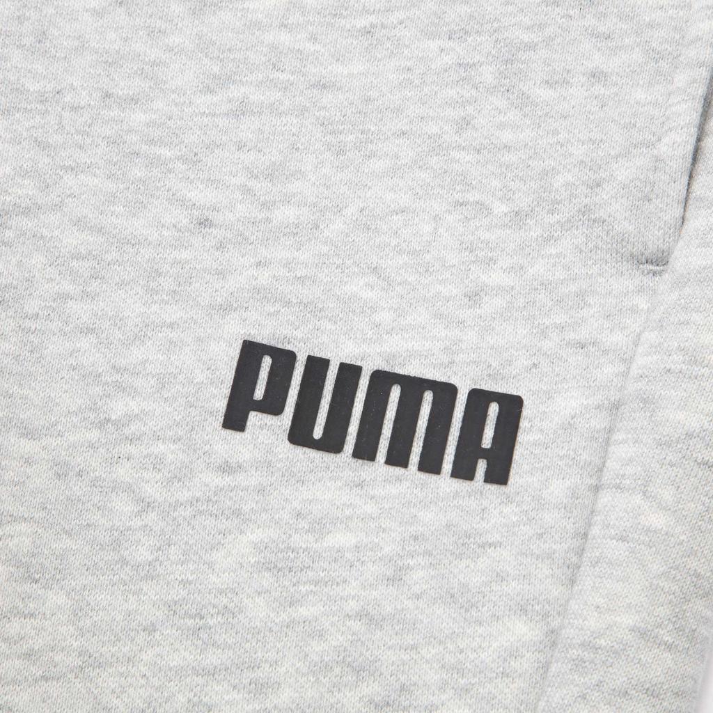 PUMA Letter Print Fleece Lined Sports Comfortable Casual Pants Kids' Bottom All Kids' Light Mixed Gray 847592-02