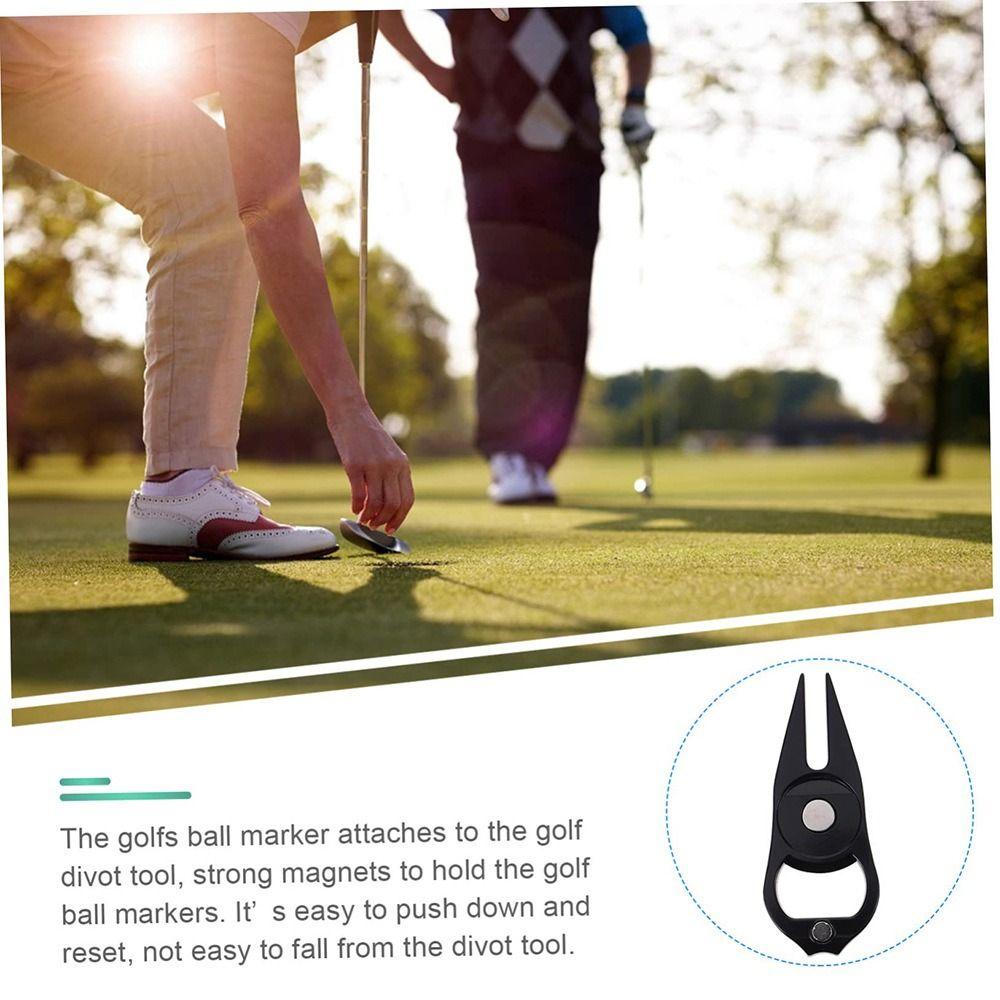 Magnetic Golf Divot Repair Tool Lightweight Ball Mark Tool Stylish Bottle Opener Lawn Repair