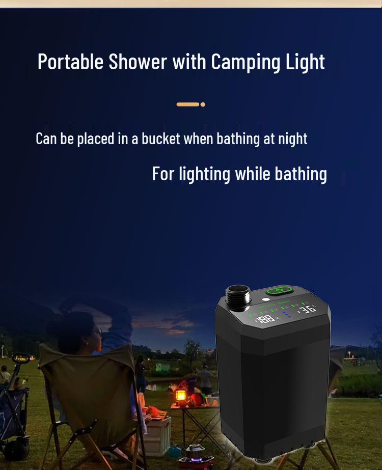 Portable Electric Shower for Outdoor and Dorm Use in Rural Areas