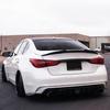 Rear Spoiler Wing Boot Lip Tail Deflector Splitter Diffuser For Infiniti Q50 2014-2021 PSM Style Exterior Tuning Accessories