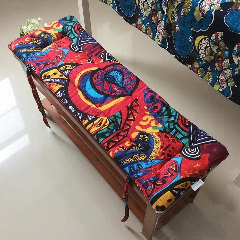 Подушка для длинной скамьи Bohemia мягкая подушка для табурета утолщенный деревянный коврик для дивана садовые скамейки длинная мягкая деревянная подушка для скамьи 87x28cm 3599₽