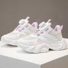 Girls' Sports Shoes Single Mesh Lightweight Running Shoes Hollow Breathable Soft Sole White Shoes Fashionable Casual Shoes