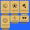 LISM Basketball & Volleyball Game Score Sheets (2 Pcs)