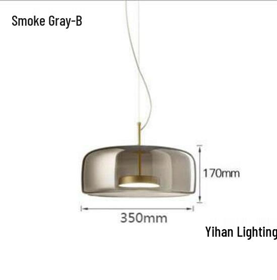 Nordic Modern Pendant Light – Minimalist Glass Fixture for Coffee Shops, Bedside, Bar Counters