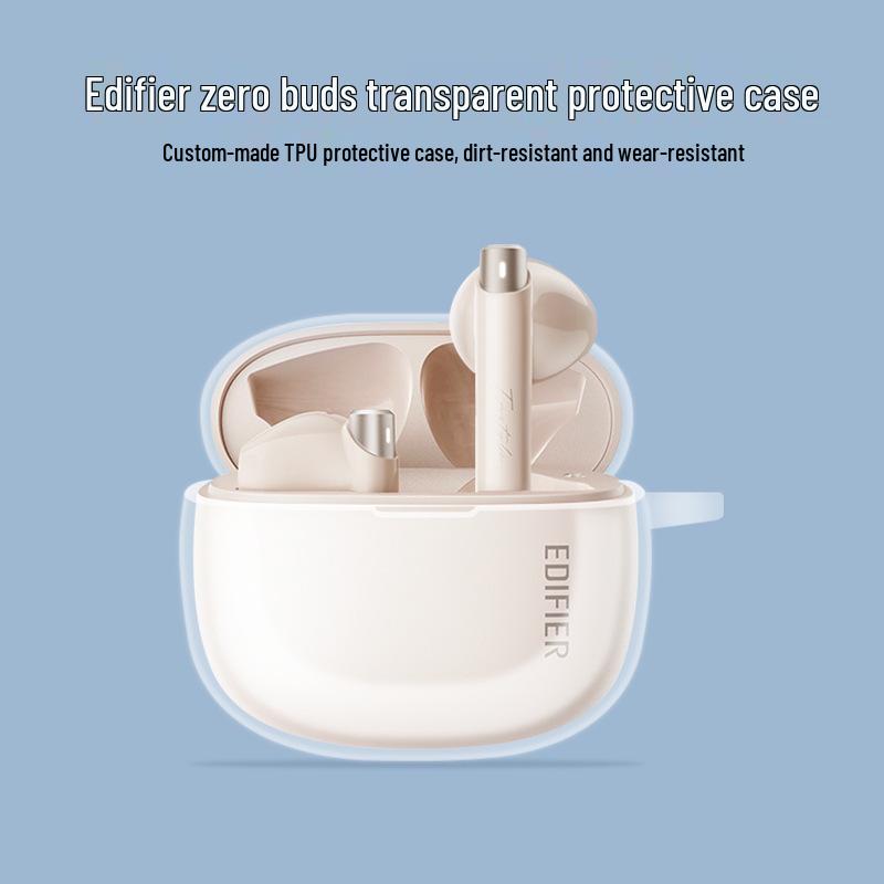 Edifier Zero Buds Transparent Flower Pattern Protective Case for Bluetooth Earbuds Zero Buds Protective Case