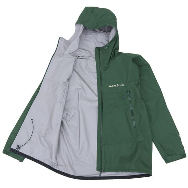 mont-bell Raincoat Rainwear Rain Dancer Jacket Nylon 1128618 Green [Montbell] Men's (Dark (STGN)/S)