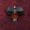 Awesome Baltic Amber Gemstone Pendant: 925 Sterling Silver Handmade Pendant Necklace Jewelry