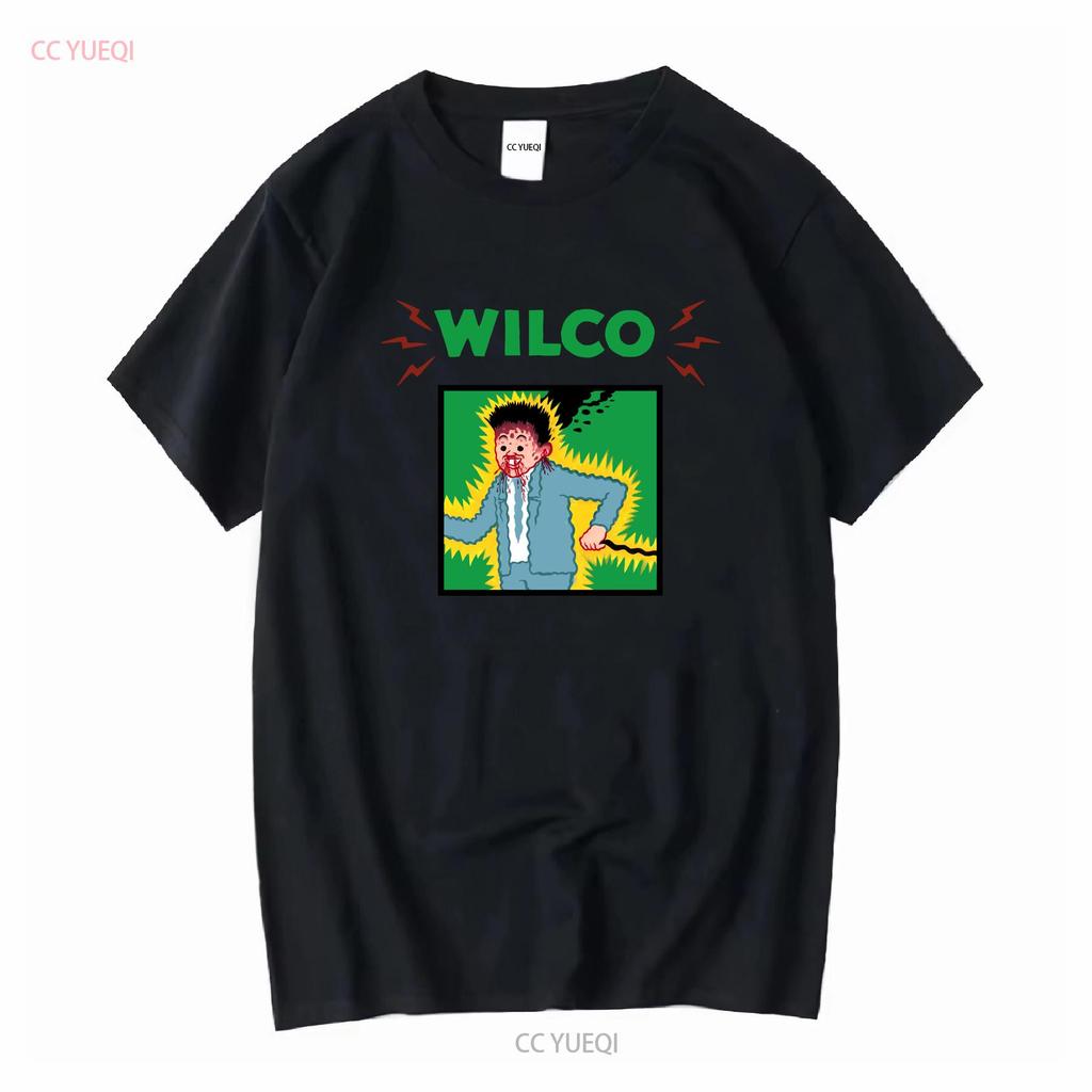 T-shirt Wilco Tour Band Rare Pour Fan Coton Toutes Tailles S à 5XL Basique Vintage Lavé Étiré Streetwear Homme Mode Polyvalent