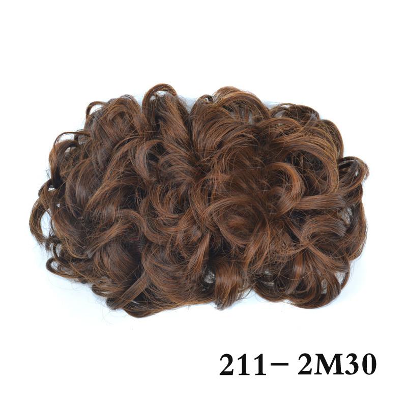Chignon Updo Elastic Drawstring Hair Bun Pad In Black Brown Colors Straight Curly Hairpieces for Women Ladies