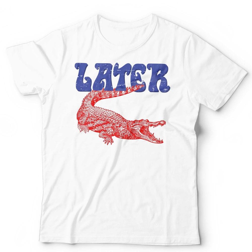 Funny Alligator Shirt Later Gator Retro Vintage Animal Graphic Tee Unisex Kids S