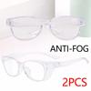 2PCS Work Safety Anti-Splash Eye Protection Goggles Glass Windproof Dustproof Waterproof Protective Glasses Cycling Goggles