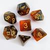 Mixed Color Glitter Dnd Dice Polyhedron Dice Set 7-Piece D4 D6 D8 D10 D10% D12 D20 For Rpg Role Playing Game Math Teaching