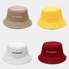 Fisherman Hat Men Women Summer Sun Protection Wide Brim With Embroidered Letters For Outdoor Activities