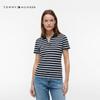 Tommy Hilfiger Women's 1985 Pique Striped Slim Fit Polo Shirt