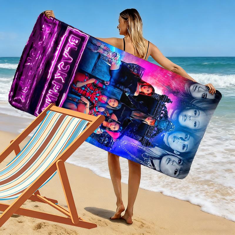 Blackpink's Global Phenomenon beach towel soft Outdoor camping Absorbent bath towel quick-drying swim towel swim Travel and vacation towels