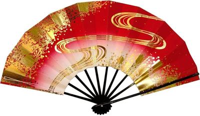 Tanzfächer Harukasumi 1328 Fließendes Wasser schwarz lackiert 9 cm 5 Minuten Zum Tanzen