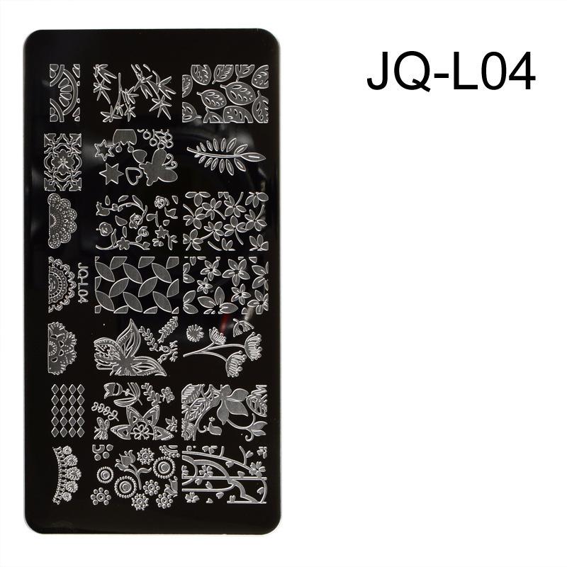Nail Art Rectangle Printing Plate Printing Nail Polish Steel Plate Template Printing Transfer Printing Diy Seal Printing Plate Tool