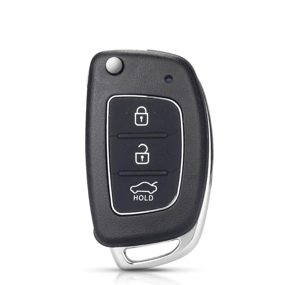 KEYYOU 10PCS Flip Remote Car Key Shell 3/4B Case For Hyundai Solaris ix35 ix45 ELANTRA Santa Fe HB20 Verna HY15/HY20/TOY40 Blade TOY40 Blade