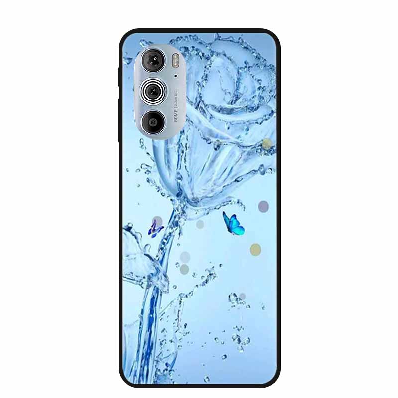 For Motorola Moto Edge Plus 2022 Case Soft Silicone TPU Back Cover Case For Motorola Edge+ 5G UW 2022 Funda Wolf Cartoon Coque