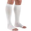 Truform mmHg Compression Open XL 30-40 Stockings, Unisex, Knee-Length, Toe, White,