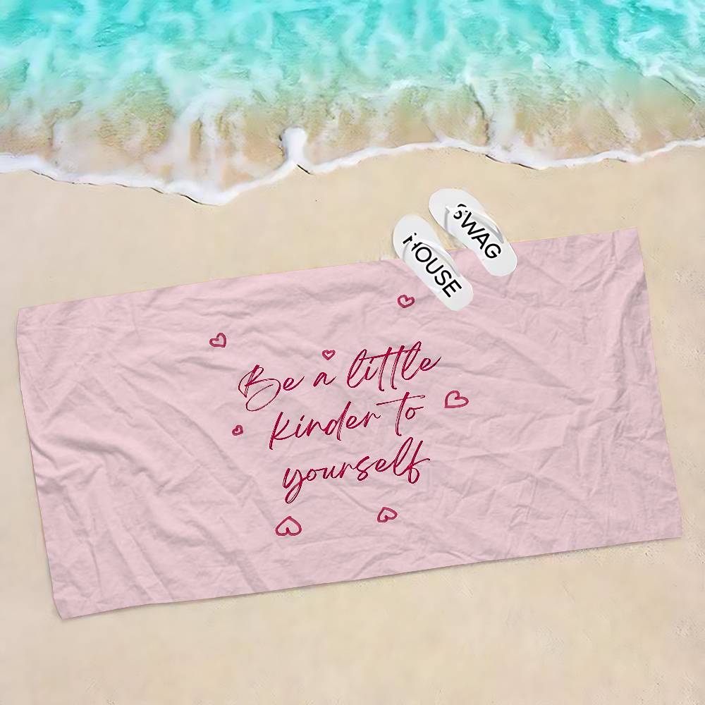 More Amor Por Favor Colorful Bath Towel Microfiber Soft Water Absorbing Breathable For Girl Kids Decorative Cartoon Beach Towel